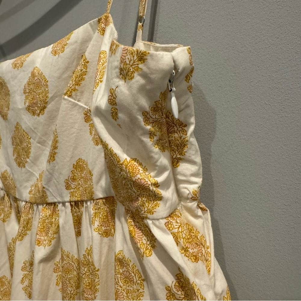 J. Crew Tie Back Tiered Midi Dress in Gathered Floral Block, Size 8 - Picture 7 of 14